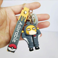 Llavero En Silicona Psyduck - Gris: ¡Lleva Tu Estilo Gamer Contigo!