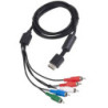 Cable Av Componente Audio Video Audio Stereo Para Ps2 Y Ps3 - Negro