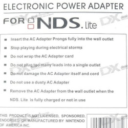 Cargador Energia Ds Lite Para Ds Lite