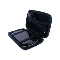 Kit 3 En 1 Estuche Silicona Acrilico Screen Para  PSP GO - Negro