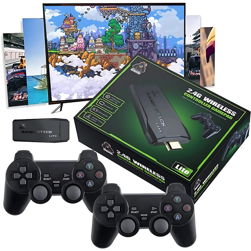 Mini Consola 4K: ¡Disfruta de 20,000 Juegos Retro Sin Limites!