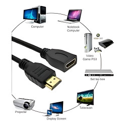Extensión Macho A Hembra De 20cm HDMI – Conexión Perfecta sin Límites