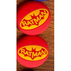 Protector Análogo Grips Batman Rojo - Precisión y Control Total para Gamers