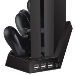 Base Vertical Cargador Refrigerate: Mantén tu PS4 Cool y Cargada