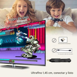 Consola Gamestick Retro D10 – 6888 Juegos Clásicos al Alcance de Tu Mano