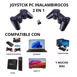 Controles Joystick PC Inalámbrico 2 en 1 - Precisión y Comodidad Sin Límites Controles Joystick PC Inalámbrico 2 en 1 - Precisión y Comodidad Sin Límites