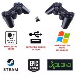 Controles Joystick PC Inalámbrico 2 en 1 - Precisión y Comodidad Sin Límites Controles Joystick PC Inalámbrico 2 en 1 - Precisión y Comodidad Sin Límites