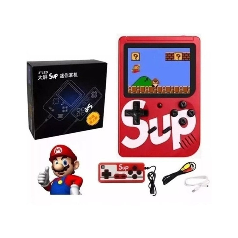 Mini Consola Retro Sup + Control Extra: Revive 400 Juegos Clásicos en Cualquier Lugar