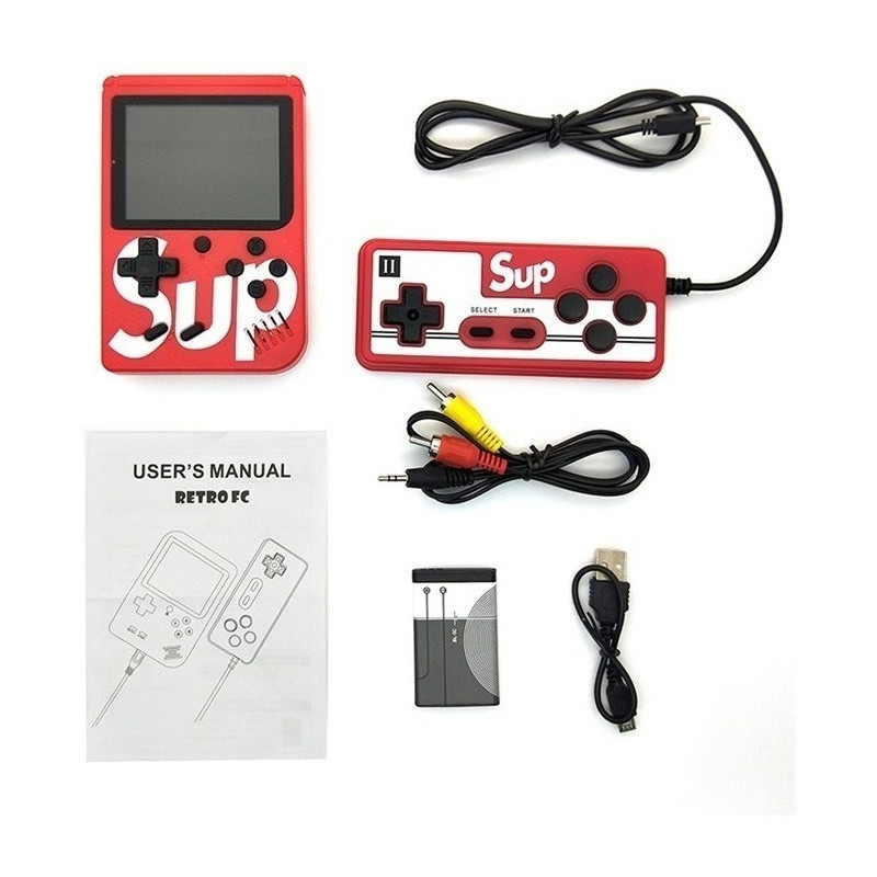 Mini Consola Retro Sup + Control Extra: Revive 400 Juegos Clásicos en Cualquier Lugar