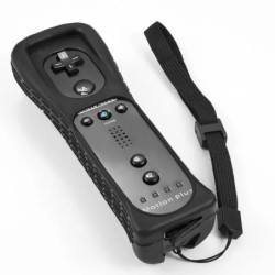 Control + Nunchuk + Motion Plus + Silicona Para  Wii /Wii U - Negro