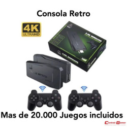 Mini Consola 4k Controles Inalambricos 10.000 Juegos Retro