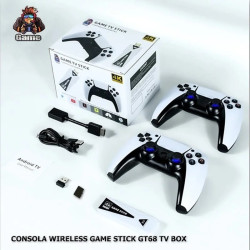 Consola Game Stick Gt68 Tvbox 4k 64gb – Juegos Clásicos en Calidad 4K
