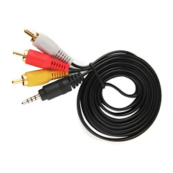 🎮 Cable 3.5mm a RCA AV 1.5m – Conecta tus dispositivos con audio y video claros 📺🎵