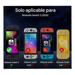 Carcasa Protectora Acrílica Nintendo Switch 2 | Máxima Protección y Estilo