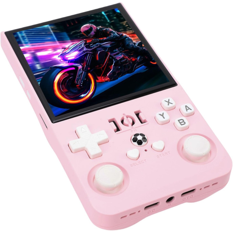 Consola Retro R36 Max - Rosado: Juega Miles de Juegos con Pantalla HD y Potencia Superior