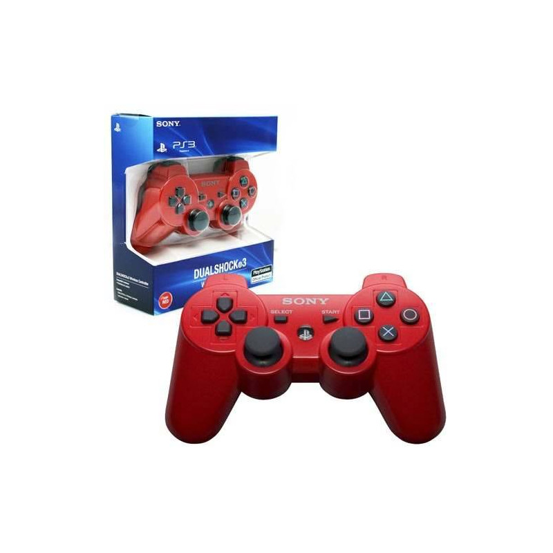 Control Inalámbrico PS3 Rojo - Juega Sin Límites