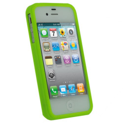 Funda Protectora Silicona Para Apple iPhone 4 o iPhone 4S - Verde