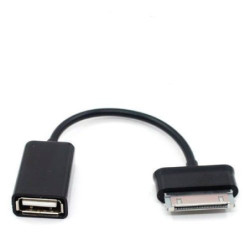 Lector Otg Usb A 30 Pines Cable Para Tablet Samsung - Negro