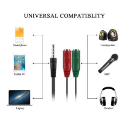 Cable Audio Divisor Triestereo: Conecta tu Audio como un Pro