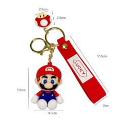 Llavero En Silicona Mario Bros - Rojo: ¡Lleva la diversión contigo!
