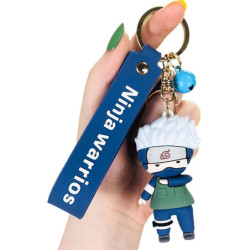 🎮 Llavero de Silicona - Accesorio Ideal para Fans de Videojuegos 🕹️ Azul Kakashi Hatake